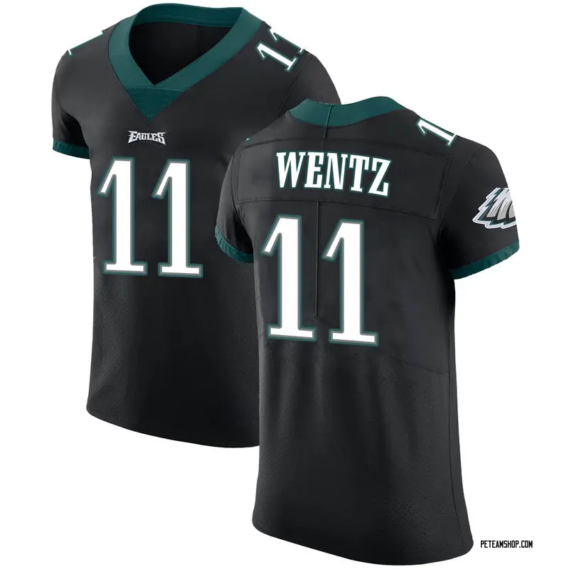 Men's Nike Carson Wentz Black Philadelphia Eagles Color Rush Legend Jersey